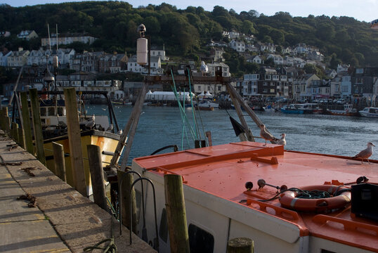 Town and harbour view, Looe, Cornwall 