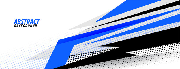 stylish blue and white sports background design © starlineart