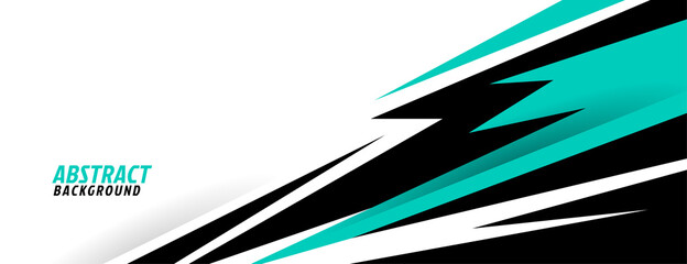 abstract turquoise geometric shapes sports background design © starlineart