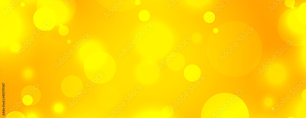 Canvas Prints beautiful yellow background with bokeh light effect