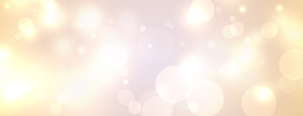 festival bokeh lights white banner design © starlineart