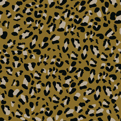 Trendy leopard pattern design. Animal seamless texture.