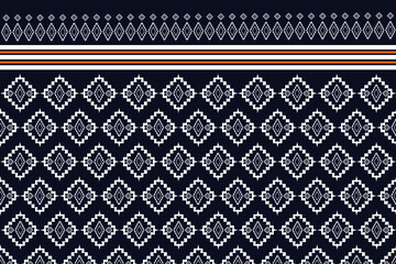 Geometric ethnic pattern seamless design for background or wallpaper