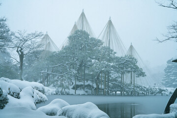 Great snow day in Kanazawa, 2021.