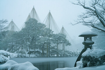 Great snow day in Kanazawa, 2021.