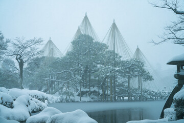 Great snow day in Kanazawa, 2021.