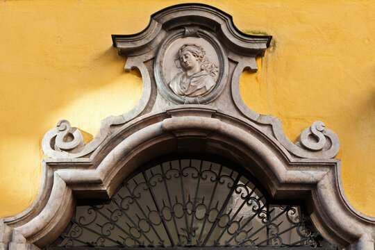 Arch detail in a baroque building