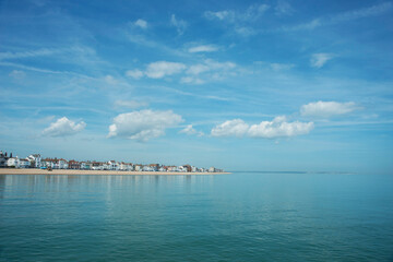 View of the town from pier, Deal, Kent, England 