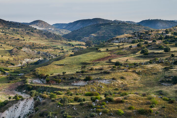 Fototapeta na wymiar Landscape of Mediterranean Island Cyprus