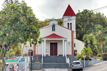 Eglise de Deshaies en Guadeloupe