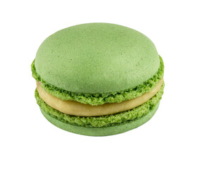 Macaroon isolated on white background with clipping path