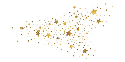 Golden casual confetti background.
