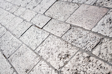 ancient paving stones of Jerusalem