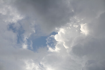 Fototapeta na wymiar Heavenly landscape with clouds.