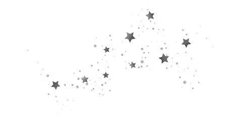 Silver star of confetti.