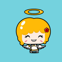 a angel cute character design