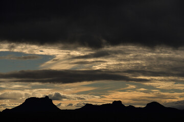 Dramatic sky at Kerlingarfjöll Region