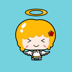 a angel cute character design