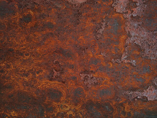 Old and rusty iron wall for texture background