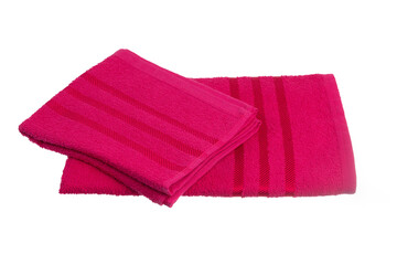 stack of pink towels