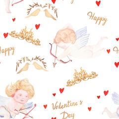 Valentine's Day amur pattern