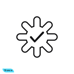 Icon vector graphic of Checkmark setting