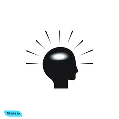 Icon vector graphic of  Head , good for template