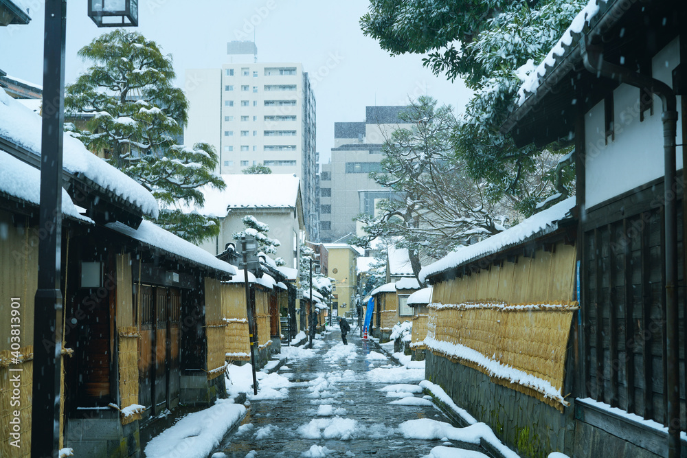 Poster Great snow day in Kanazawa, 2021.