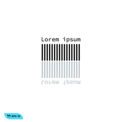 Icon vector graphic of barcode mark