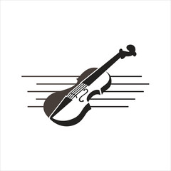 illustration of violin, vector art. © iconation
