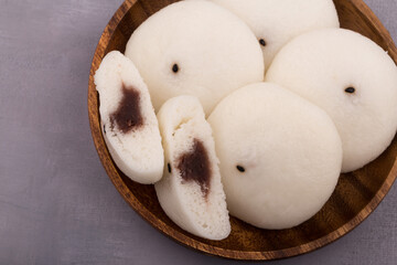 Jeungpyeon called sultteok, a piece of korea rice cake.