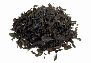 Dried Seaweed on white Background - Isolated