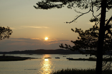 Sonnenuntergang Norwegen Südküste