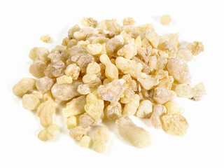 White Incense on white Background - Isolated