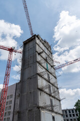 High-rise construction in the financial district