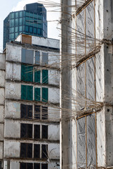 High-rise construction in the financial district