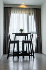 Dinning room by the window