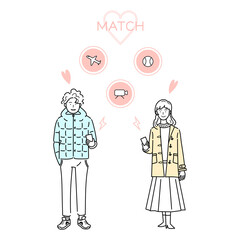 マッチングアプリ