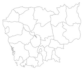 地図　カンボジア