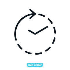 Time line icon template color editable. lock symbol vector illustration for graphic and web design.