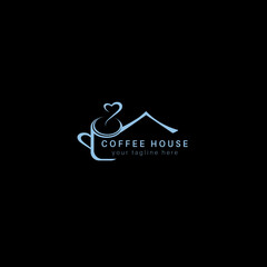 Coffee house and coffee shop hot coffee coffee lover and cold coffee vector illustration design.