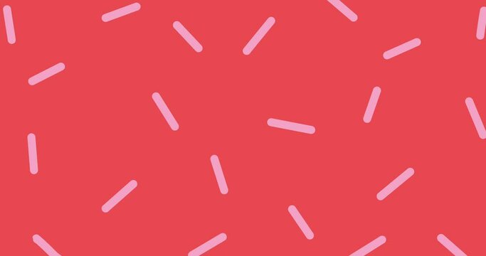 Set with looping animated abstract backgrounds with trending patterns. Hand drawn doodle memphis in stylish earthy pinks and purples. Looped video with Alpha Matte.