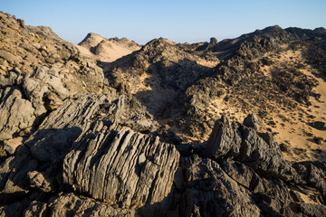 Landscape of central desert of Oman