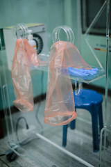 Modular Swab Unit for screening coronavirus infected patient in the hospital.Coronavirus and...