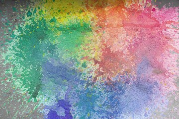 Splash of Multicolored paints.