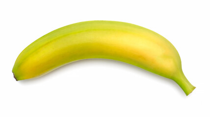 Fototapeta na wymiar green banana on white