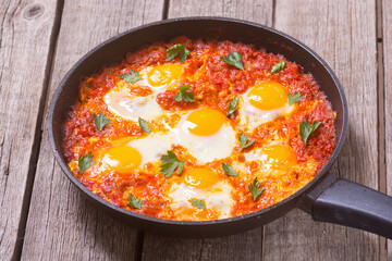 Traditional Israel food Shakshuka