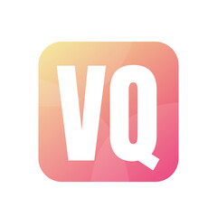 VQ Letter Logo Design With Simple style