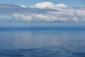 Naklejka na ściany i meble Seascape over Atlantic Ocean form Madeira Island