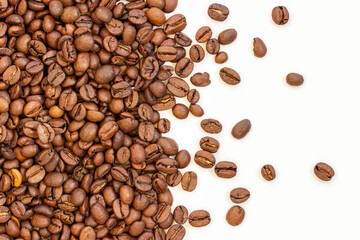 Naklejka premium Concept - coffee beans